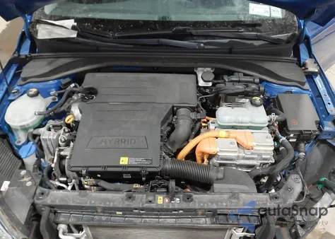 2018 Hyundai Ioniq Hybrid Blue z USA, uszkodzony, nr VIN KMHC65LC2JU102680